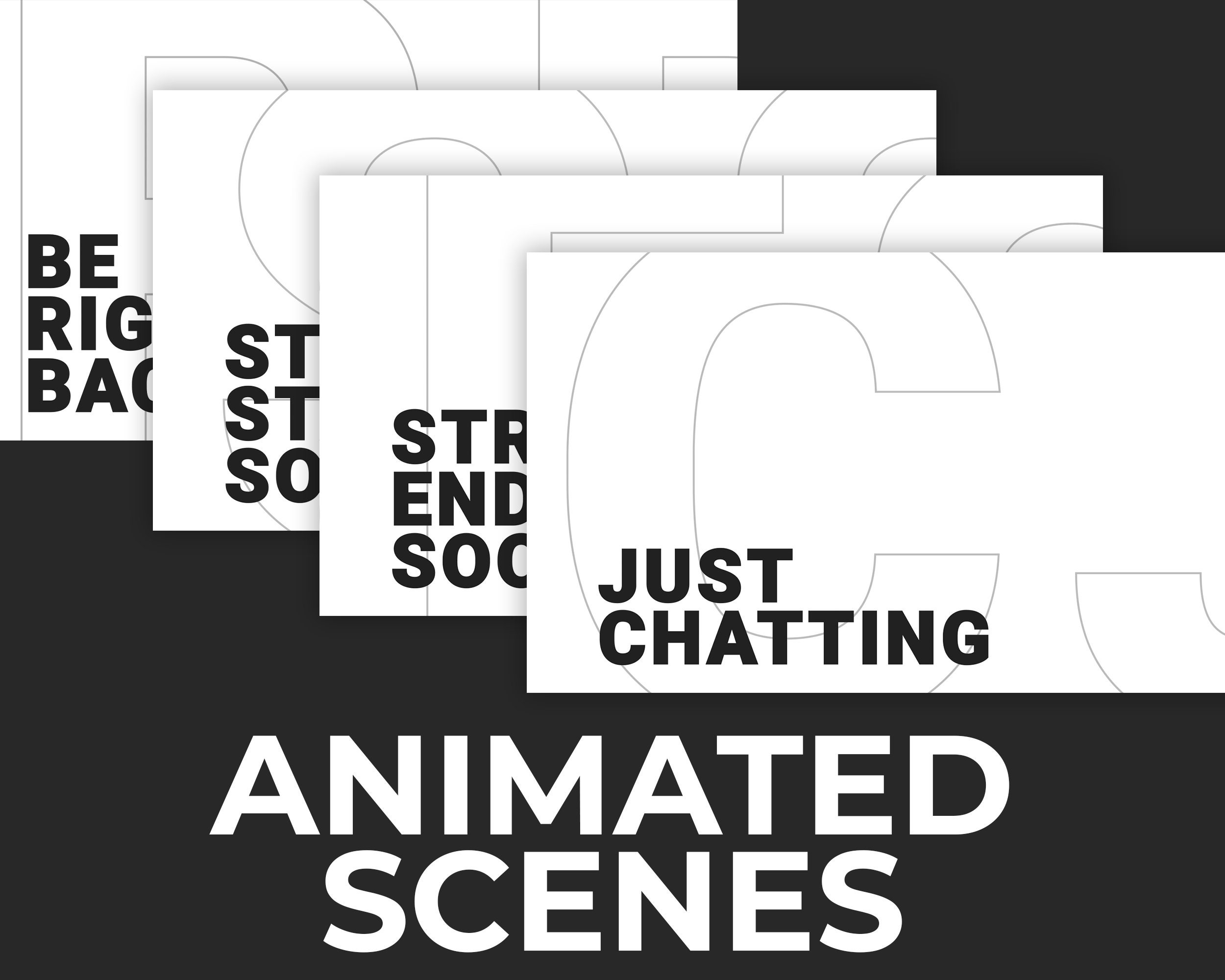 Intermission screen overlays (Just Chatting)