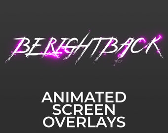 Electricity Animated Scene Overlays for Twitch Streams, Be Right Back Scene, Stream Starting Ending Soon, Just Chatting, Intermission Screen