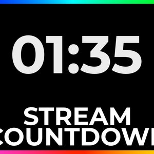 Stream Countdown, Stream Starting Timer with Multiple Fonts, 5 Minutes and 10 Minutes, Including Loading Bar