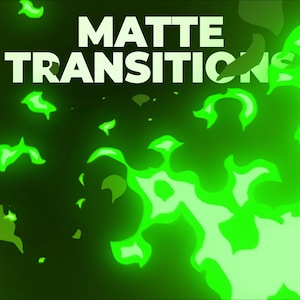 Fire Matte Transitions, Animated Overlays with Sound for Streamers & VTubers, Flame Burn Blaze Fiery Stinger Scene Change Twitch Asset