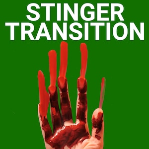 Bloody Hand Stinger Transition, Animated Twitch Overlays, Spooky Halloween Horror Twitch Transitions with Sound for Streamers
