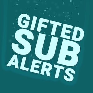 Twitch ストリームの水中ギフト サブスクライバー アラート、海水波アラート オーバーレイ、ギフト サブスクライバー、コミュニティ ギフト アニメーション アラート
