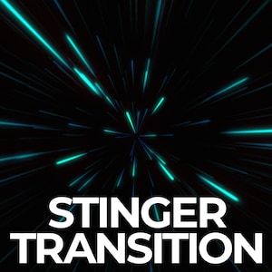 Space Travel Stinger Transition, Wormhole Twitch Overlays, Twitch Transitions with Sound for Streamers, Lightspeed