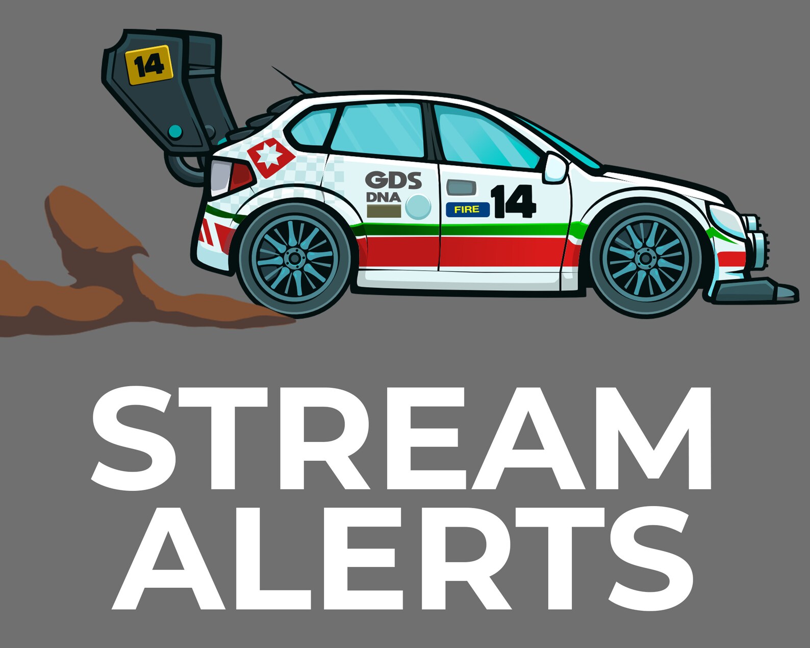 Rally Car Animated Alerts for Twitch Streams Racing Vehicle - Etsy