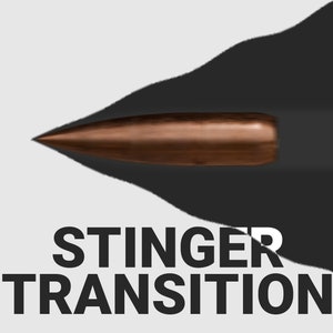 Slow-Motion Bullet Stinger Transition with Track Matte, Military Animated Twitch Overlays for Streamers, First Person Shooters Battle Royale