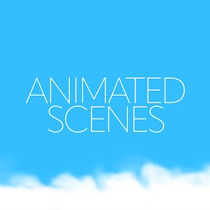 Day Sky Animated Scenes, BRB, Be Right Back, Starting Ending Soon, Just Chatting Twitch Overlays for Streamers, Intermission Screen, Minimal