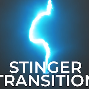 Transition Lightning Stinger, superpositions Twitch animées, transitions Twitch avec son pour les streamers, transition Thunder
