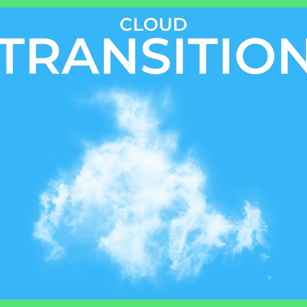 Cloud Transition with sound, Stinger Transition, Twitch Overlays for Streamers, Scene Stinger Transition for OBS