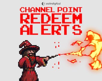 Pixel Fire Wizard Redeem Alerts | Epic Magic Duel Animation | Flame Blaze Burning Battle Overlays with Sound for Twitch Streamers & VTubers