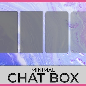 Twitch Chat Box, superpositions de flux évolutives, mixtes et assorties pour OBS, semi-transparentes, avec ombre