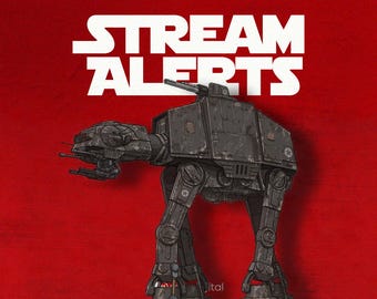 Sci-Fi Robot Dog Stream Alerts | Giant Mech Walker Laser Attack Overlay| Futuristic Twitch Kick YouTube Streamer & VTuber Overlay Asset