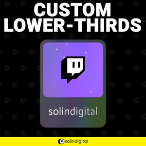 Terzi inferiori personalizzati per i social media per Twitch, YouTube, TikTok, Instagram, Kick, Facebook Stream e video, widget social carini