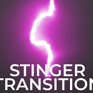 Lightning Stinger Transition, Animated Twitch Overlays, Twitch Transitions with Sound for Streamers, Thunder Transition