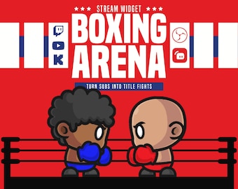 Boxing Arena Stream Widget: Interactive Subscriber Battles for Twitch, YouTube & Kick