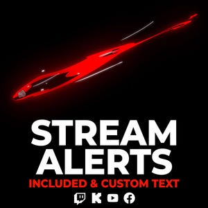 Meteor Stream Alerts, Comet Fall Impact Fire Overlay Sound Assets with Custom Text for Twitch, YouTube, Facebook, Kick Streamers & VTubers