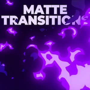 Fire Matte Transitions, Animated Overlays with Sound for Streamers & VTubers, Flame Burn Blaze Fiery Stinger Scene Change Twitch Asset