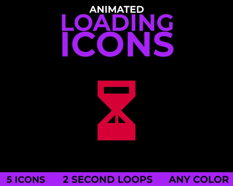 Animated Loading Icons, Loading Overlays for Twitch, Youtube, Facebook ...