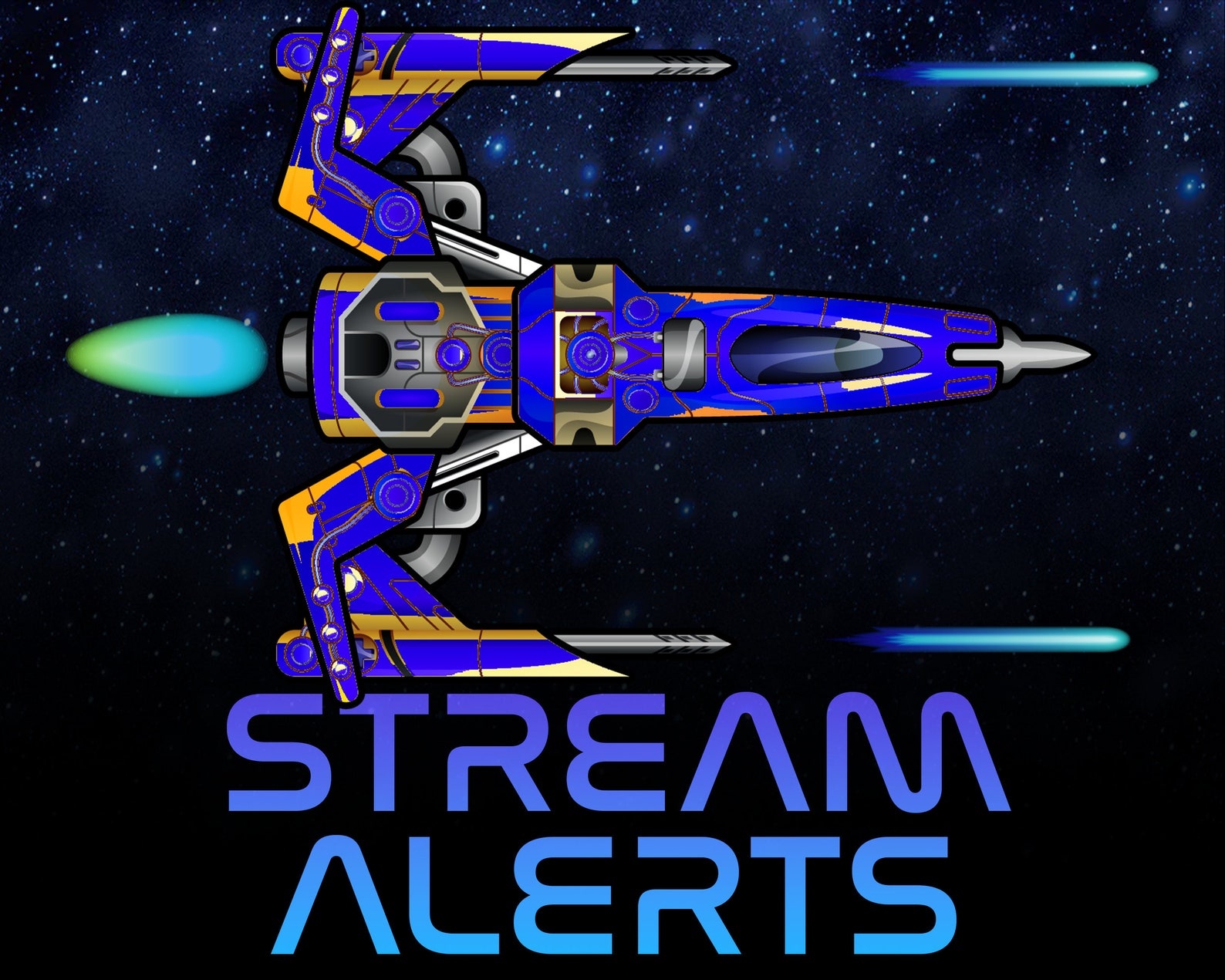 Space Shooter Animated Alerts for Twitch Streams, Sci-fi Retro Alert ...