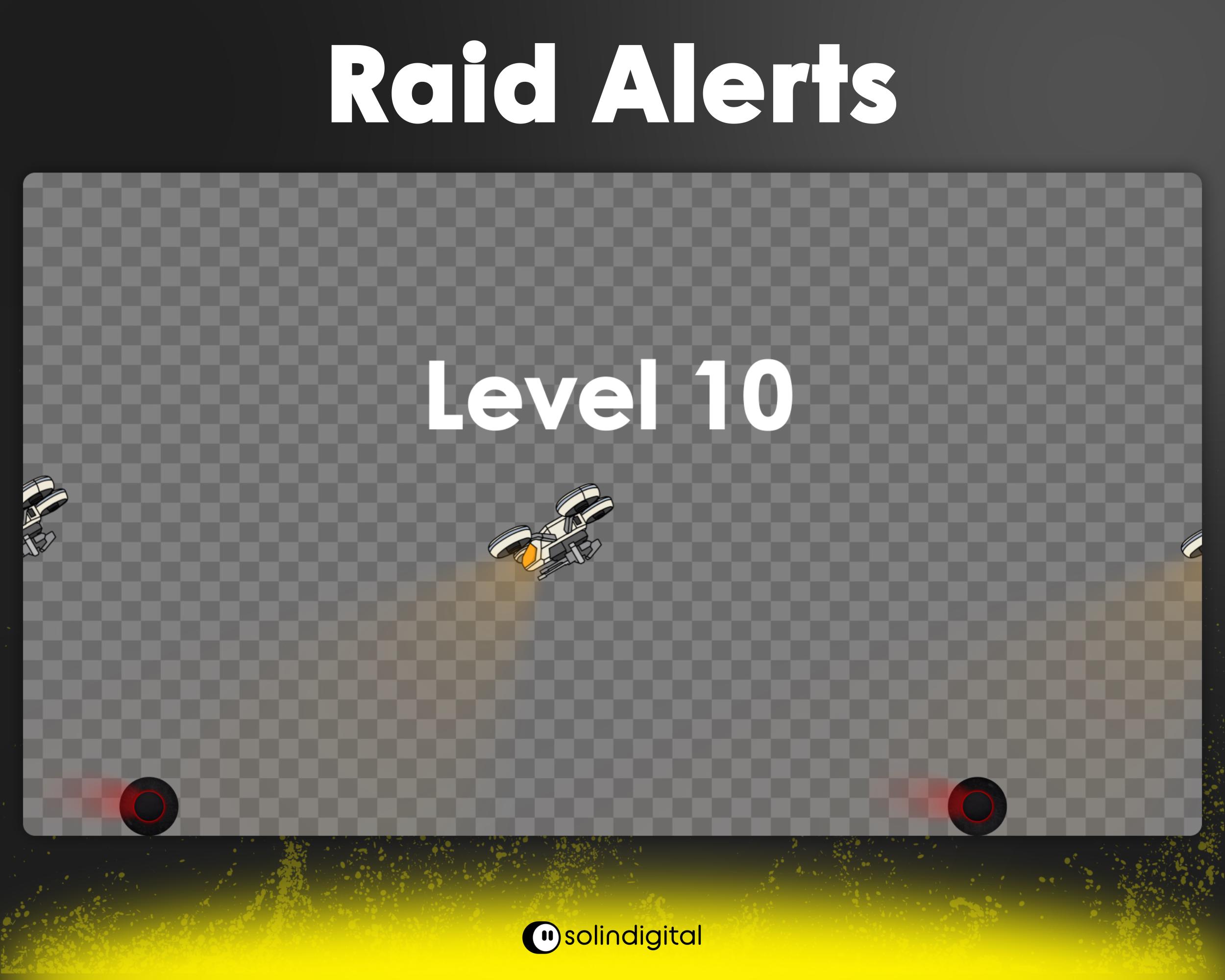 Raiders Raid Alerts | Sci-fi Drone Chase Animation | Game Raid Overlay ...