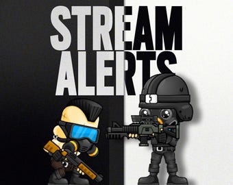 FBI Open Up Stream Alerts | SWAT Breach Fail Funny Animation | Tactical Meme Twitch Alert | OBS Streamlabs Overlay | Streamer & VTuber Asset