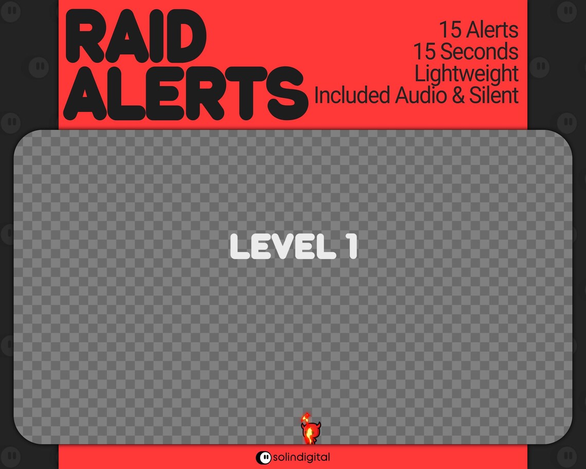 Tiny Devil Raid Alerts for Twitch, Animated Cute Chibi Spooky Monster ...