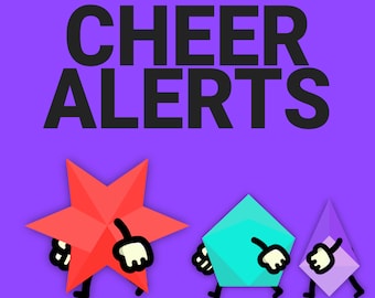 Running Bits Cheer Alerts, Diamond Funny Jewelry Cute Sound Overlay for Twitch, YouTube, Facebook and Kick Streamers & VTubers