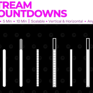 Stream Countdown, Loading Bar, Stream Starting Timer, 3 5 10 Minutes, Change to Any Color