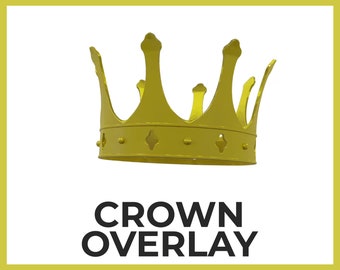 Crown Animated Twitch Overlay for Streamers, Easy to Implement via OBS