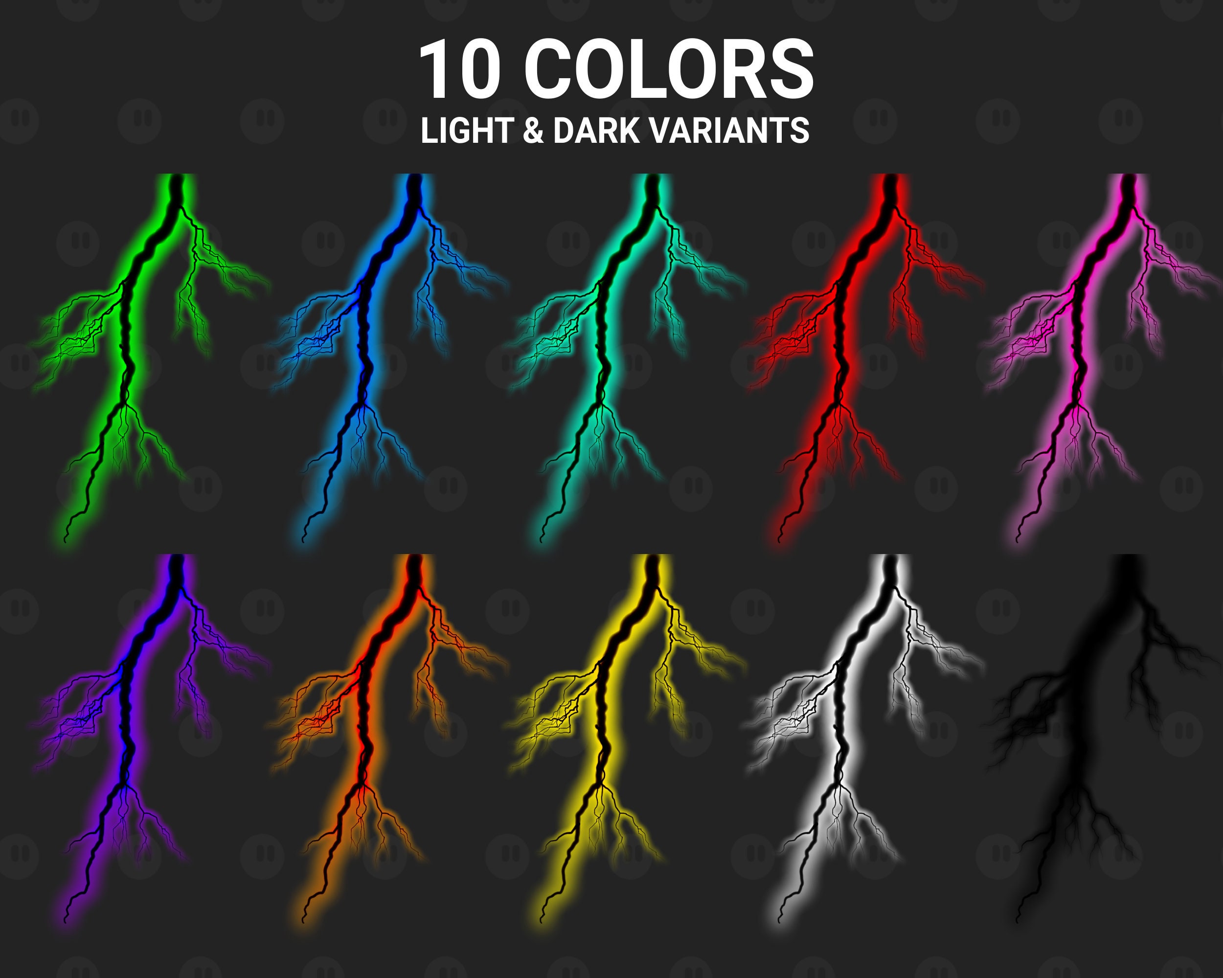 Lightning Stinger Transitions, Thunder Clap Electric Animated Twitch ...