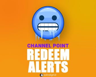 Cold Emoji Redeem Alert | Freezing Reaction Animation | Twitch Channel Point Overlay | VTuber Stream Asset | OBS Streamlabs