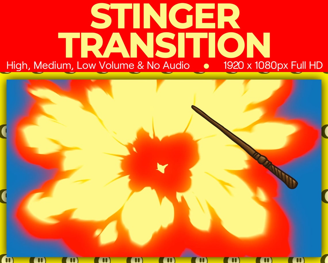 Transition Magic Image Fire Magic Wand Stinger Transition, Magical Cute Animated Twitch ...