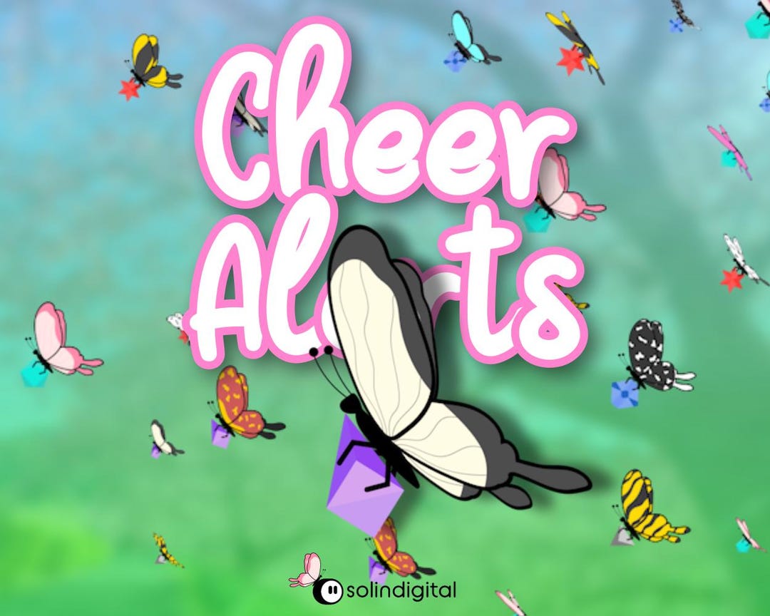 Butterfly Cheer Alerts | Twitch Bits Butterfly Animation | Spring ...