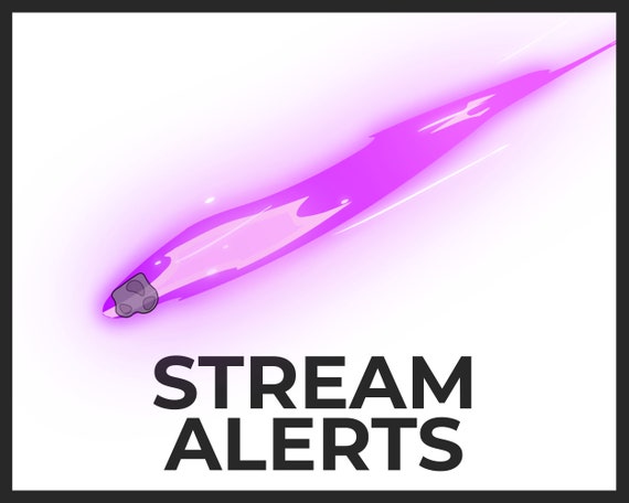 Animated Alerts For Twitch Streams Meteor Fall Impact And Etsy