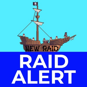 Pirate Ship New Raid Alert with Music for Twitch Overlays