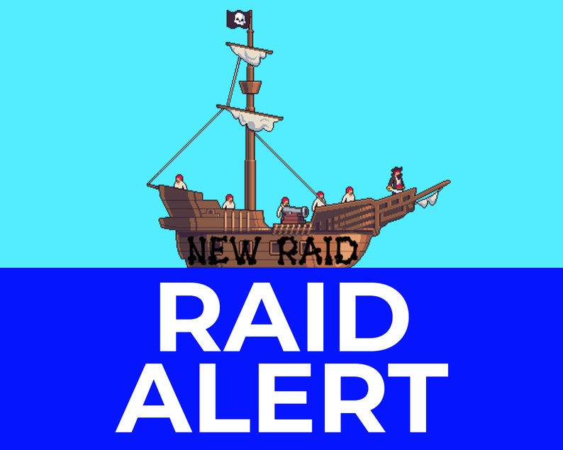 Pirate Ship New Raid Alert With Music for Twitch Overlays - Etsy