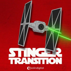 Sci-fi-stridsflygplans Stinger-övergång | Space Wars Fly-By Star Scene Change Animation | Twitch YouTube Kick Overlay | OBS Streamlabs