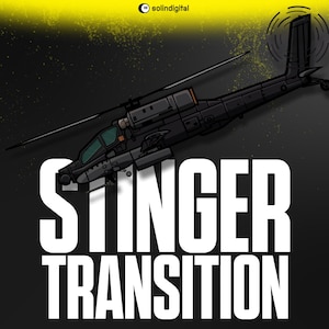 Övergångar för helikopterattack på slagfält | Scenändring för missilexplosion | YouTube-överlägg för Twitch Kick | Vtuber- och streamertillgång