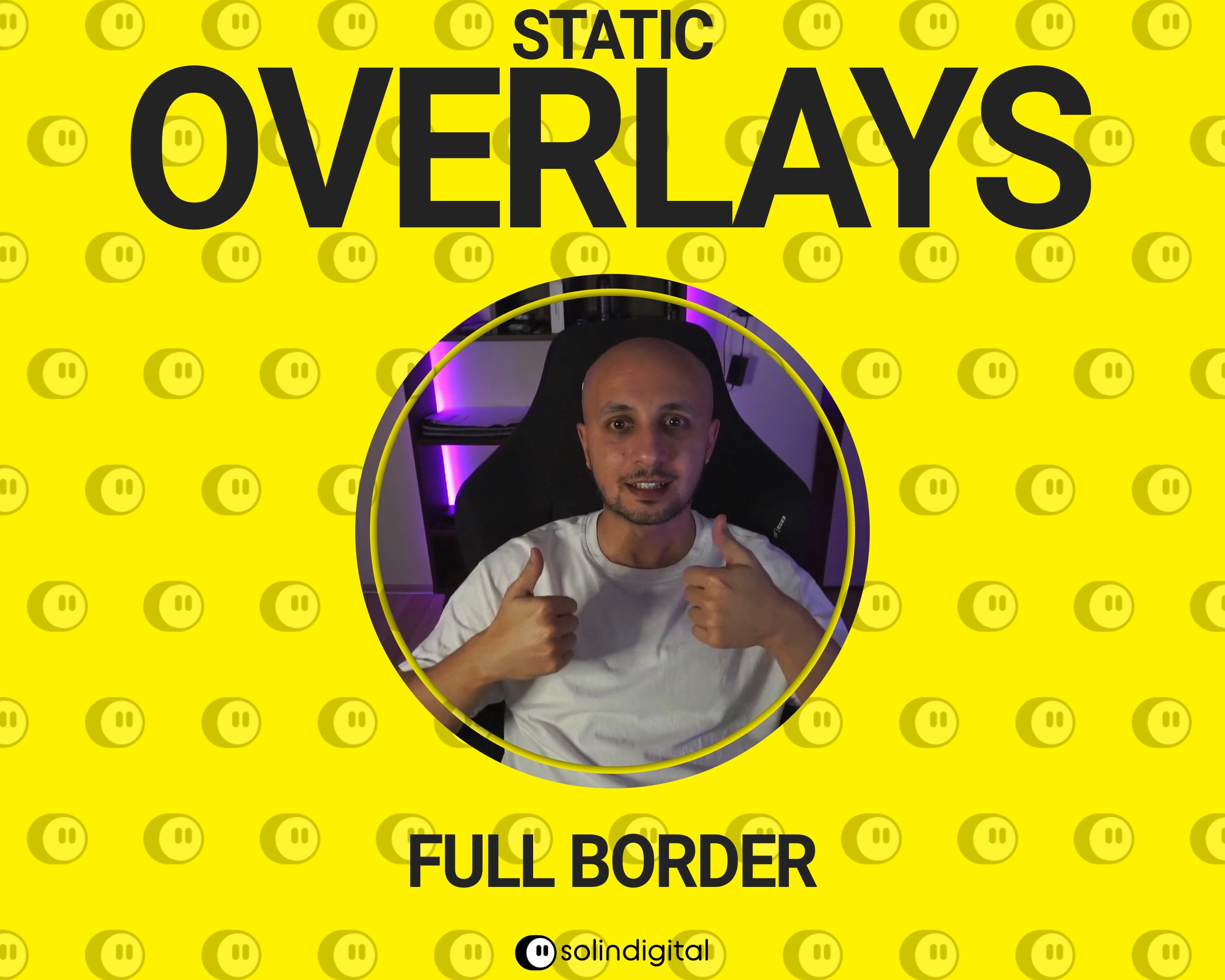 Minimal Border Mask Overlays, Camera Masks and Shadows for Streaming ...