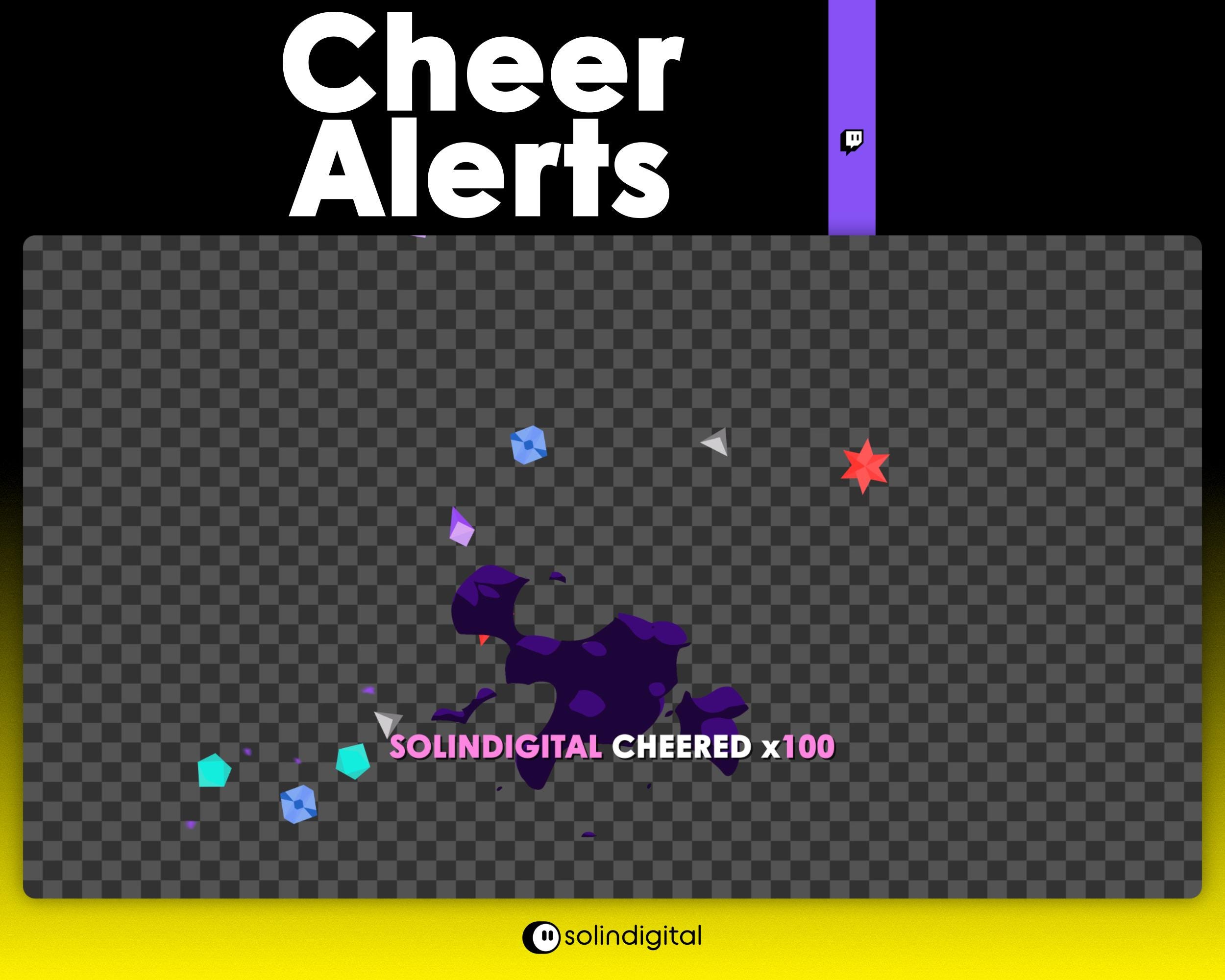 Meteor Twitch Cheer Alerts, Explosion Bits Comet Fire Falling Star ...