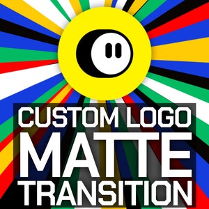 Custom Logo Colorful Matte Transitions, Animated Twitch Overlays with Socials for Streamers & VTubers, Euro Rainbow Cute 2024 Lower Thirds