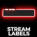 Animated Red Saber Stream Labels, Twitch Labels, Latest Follower ...