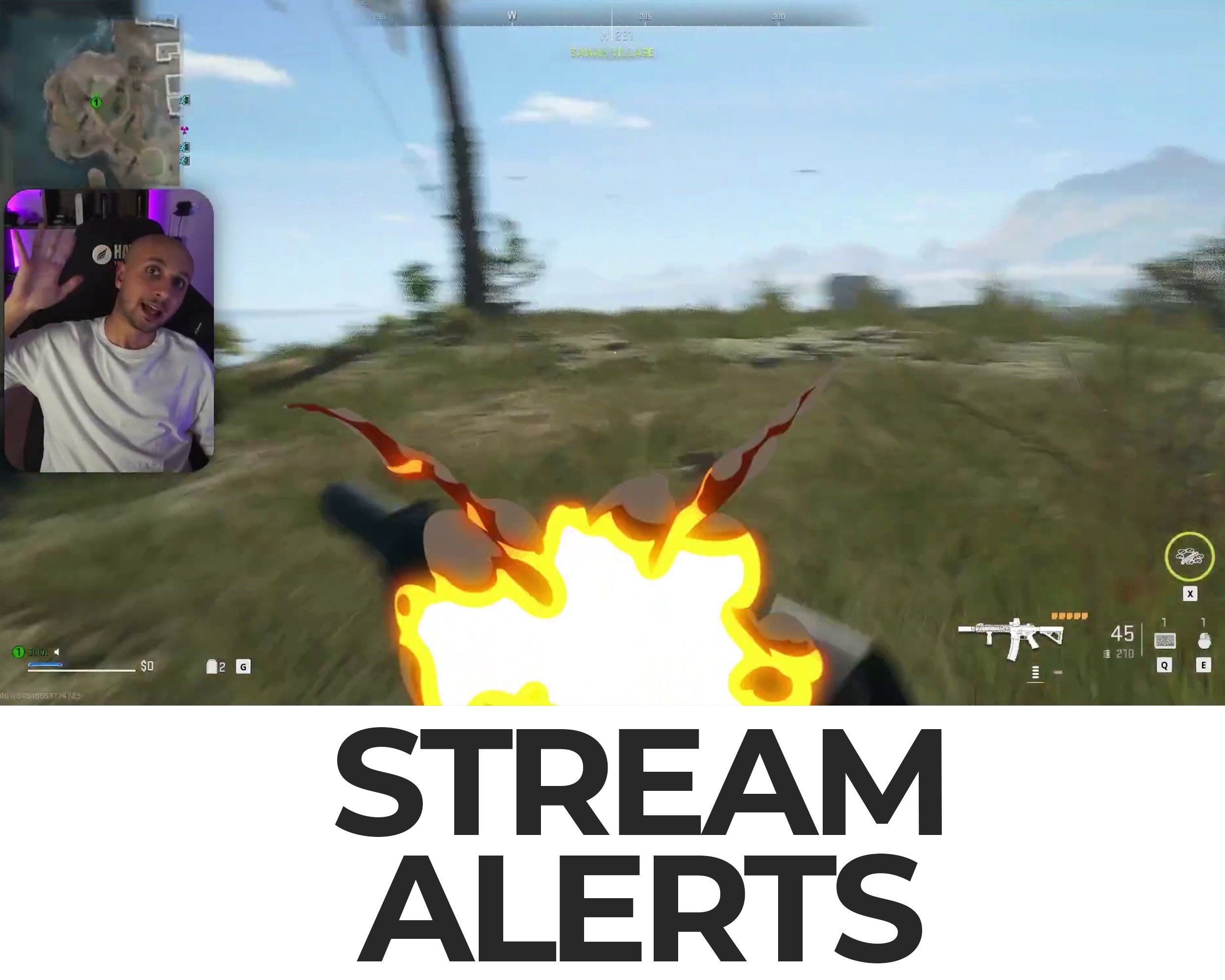 Tank Stream Alert MK2 Grenade Stream Alerts, Military Overlays for Twitch Youtube and ...