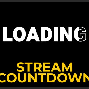 Stream Countdown, Stream Starting Timer, 5 Minutes, Loading