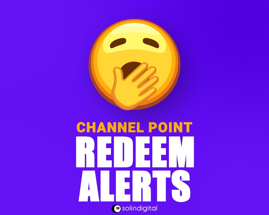 Yawning Emoji Redeem Alert | Yawn Reaction Animation | Twitch Channel ...