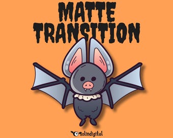 Bats Matte Transition, Spooky Halloween Scary Animated Twitch Overlays, YouTube and Kick Stinger Transitions, Streamer & VTuber Assets