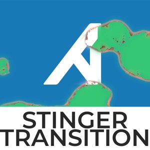 Burn Stinger Transition, Animated Twitch Overlays, Cute Twitch Transitions with Sound for Streamers, Track Matte included