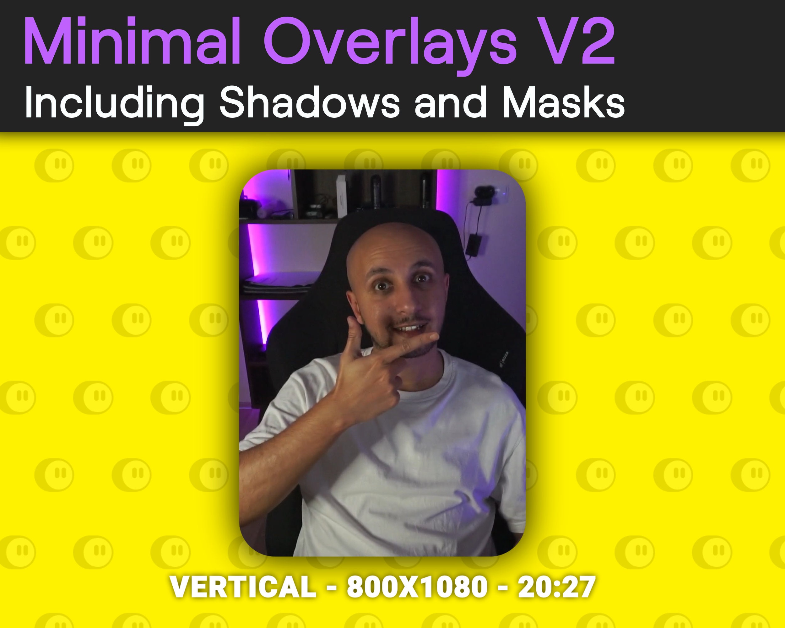 Minimal Overlays V2, Camera Borders and Shadows for Streaming, Easy to ...