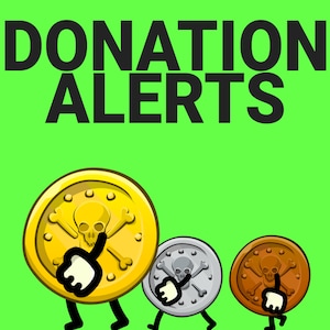 Running Coins Donation Alerts, Money Tip Funny Gold Treasure Sound Overlay for Twitch, YouTube, Facebook and Kick Streamers & VTubers