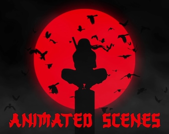 Scènes animées Moon Ninja Twitch, Superpositions d'écran animées Shinobi Crow pour les streamers, BRB, Be Right Back, Commencer bientôt, Streamlabs, OBS