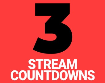 Don't Blinzeln Stream Countdown, Stream Start Timer, 3, 5 und 10 Minuten, Wechseln zu einer beliebigen Farbe, OBS & Streamlabs, Skalierbares Full HD